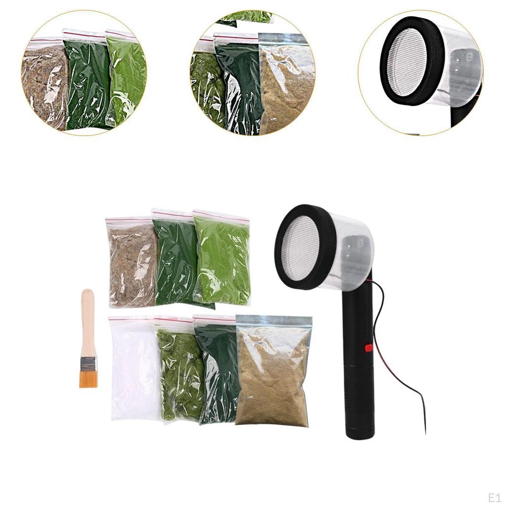 Статическая машина для флокирования травы Мини Портативные комплекты для макета