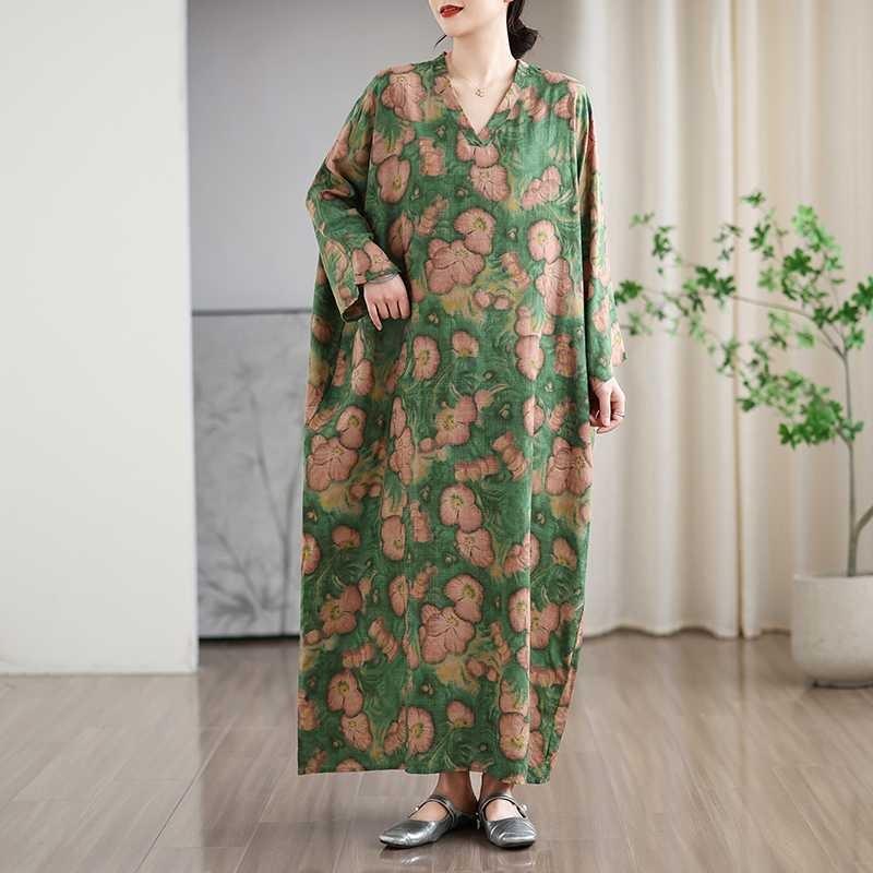 Новые винтажные платья с цветочным принтом в стиле «отпуск» и V-образным вырезом