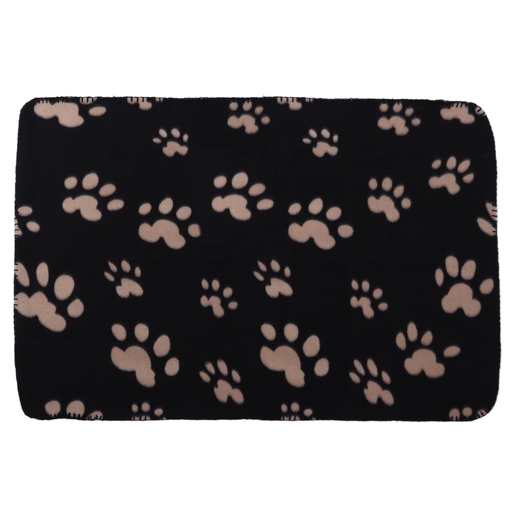 Dog Blanket Soft Plush Machine Washable Plush Pet Blanket for Small Pets Dogs CatsPaw Print M