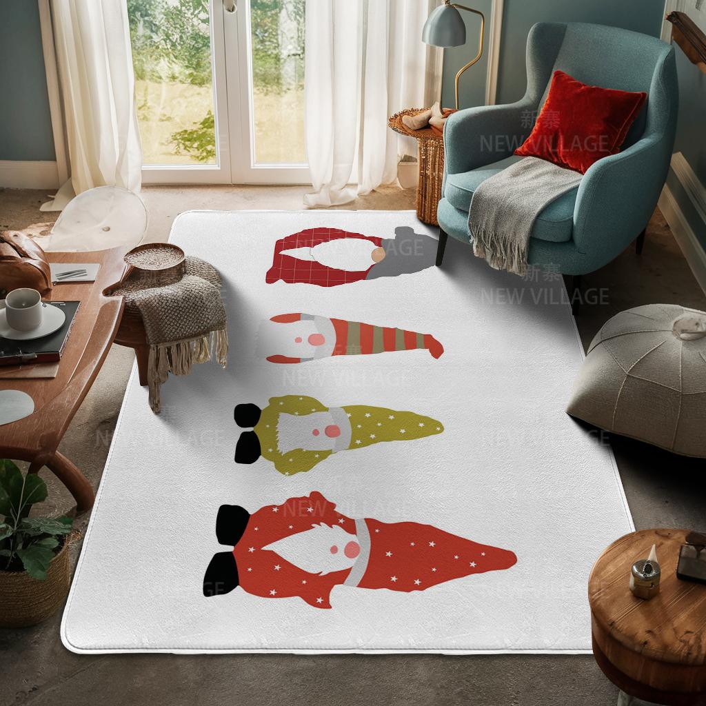 Ковер у входа в дом Домашний коврик у двери Гостиная Ванная Комната Ноги ванная комната Нескользящие коврики с водопоглощением для ванной Счастливого Рождества зима