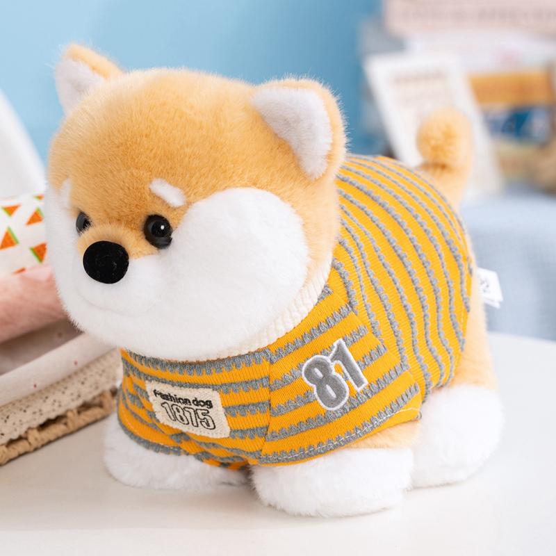 Cute Animal Stuffed Plush Toys Puppy Dog Elephant Shiba Inu Plushies Dolls Gift For Pet Fans Home Sofa Companion Doll