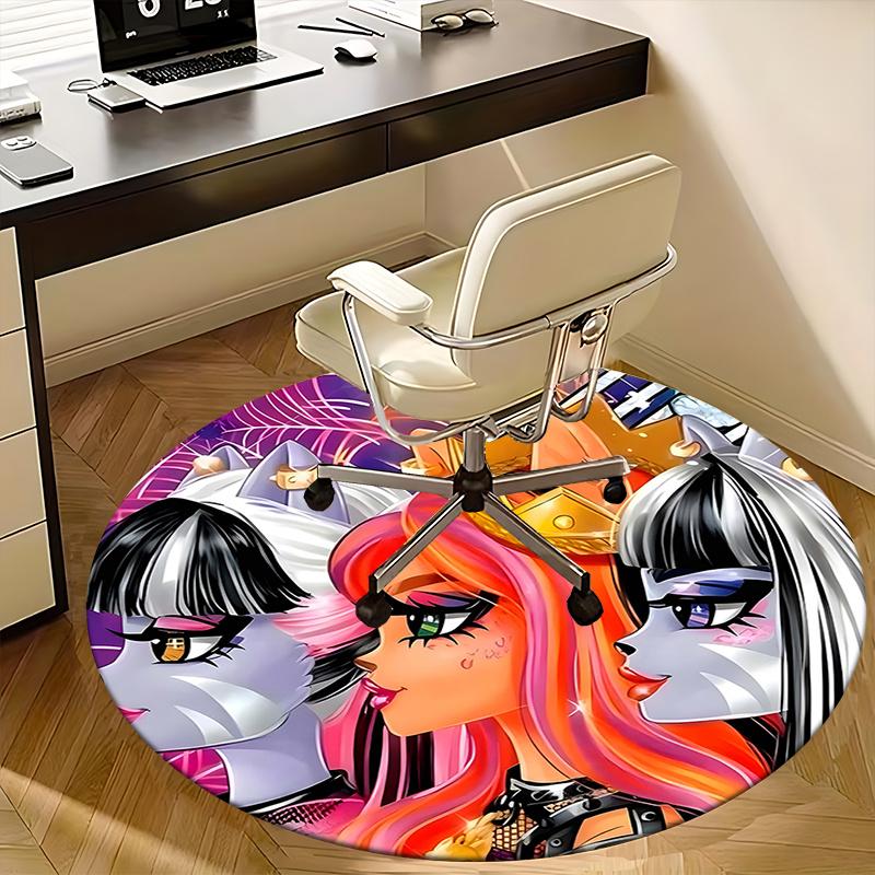 Princess Crown,Fantasy Characters Chair mat Round Rug Office carpet,Non slip, Suitable for Living Rooms, Bedrooms Decor1205003a