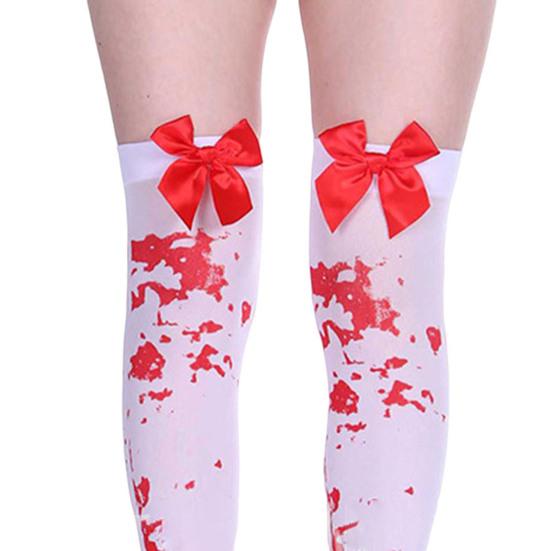Длинные носки, аксессуары для костюмов ужасов, эластичные длинные носки для Хэллоуина, косплея, вечерние, для фестиваля