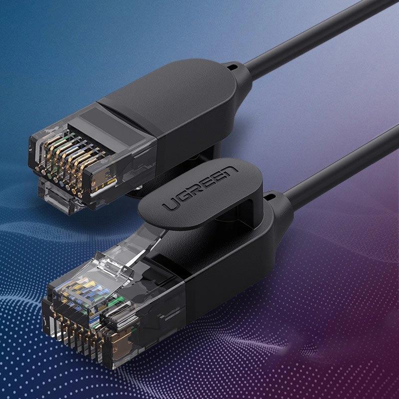 Ugreen Cable Internet Network Cable Ethernet Patch Cord Rj45 Cat 6A Utp 1000Mbps 10 M Black (70656)