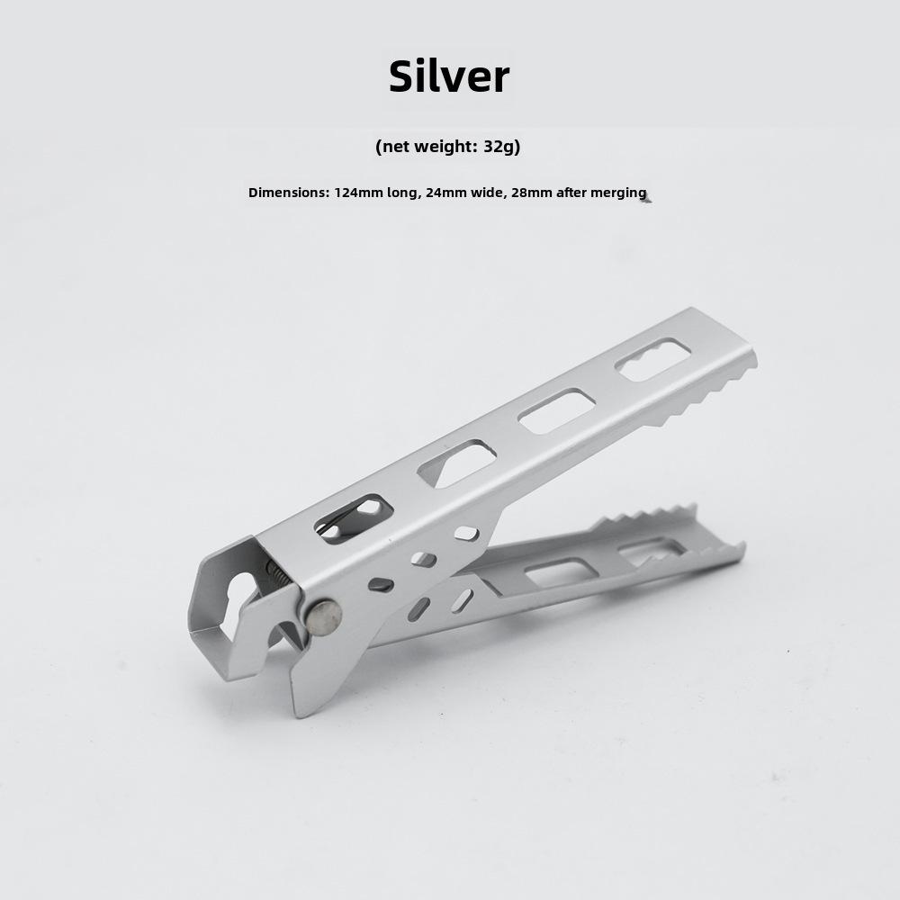 Outdoor Anti-Scalding Food Clip for Camping, BBQ, and Microwave
