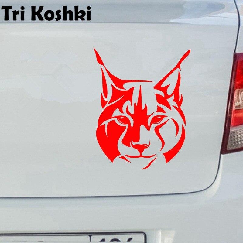 Tri Koshki KT046 животное Рысь автомобильная наклейка виниловые наклейки Светоотражающая наклейка на кузов автомобиля наклейка на стену мотоцикл грузовик ноутбук стена