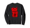 Lucky Cat Cute Maneki Neko Vintage Style Sweatshirt