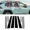 10pcs Car Window Trim Cover for Toyota RAV4 XA50 Hybrid XLE 2019~2025 Parts B C Column Pillar Posts Sticker Decal Accessories