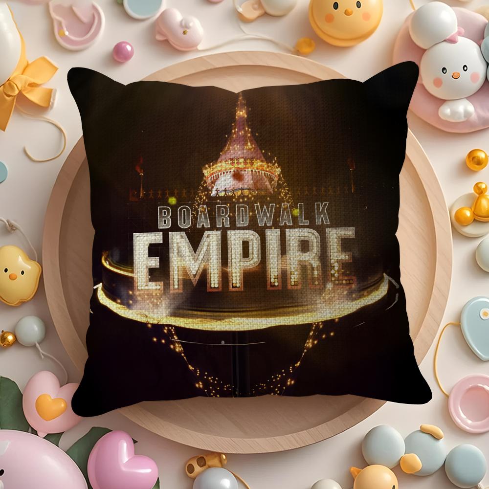 TV Series BBoardwalk Empire Pillow Case Pattern Printed Pillowcase for Living Room Sofa Cushion Cover Bedroom Decor