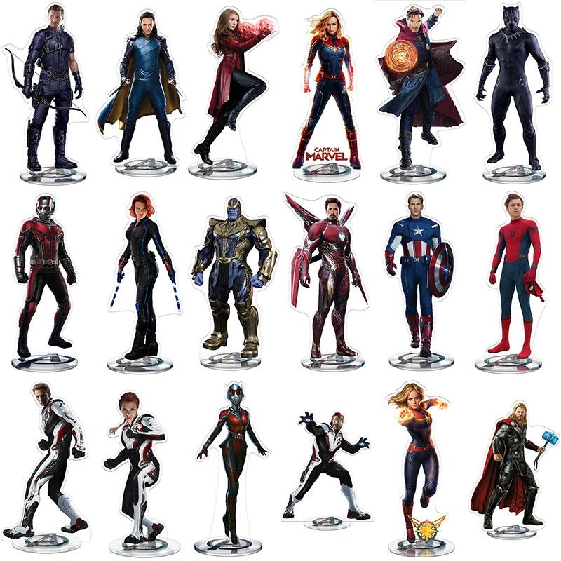 Элегантная акриловая подставка Мстители Железный человек Локи Танос Доктор Стрэндж Черная пантера подарок