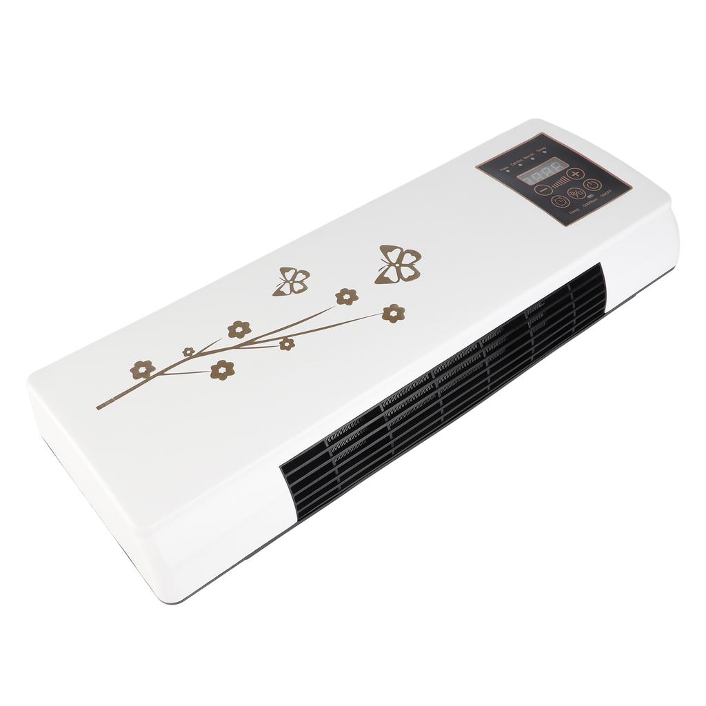 Электрический обогреватель для использования в помещении с дистанционным настенным вентилятором и цифровым дисплеем