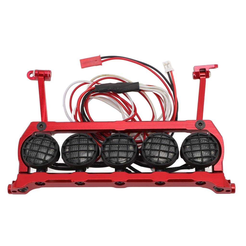 RC Roof Light Bar for EXO 110 Crawler CNC Aluminium Alloy LED Lamp Dome Spotlight 5 White Light