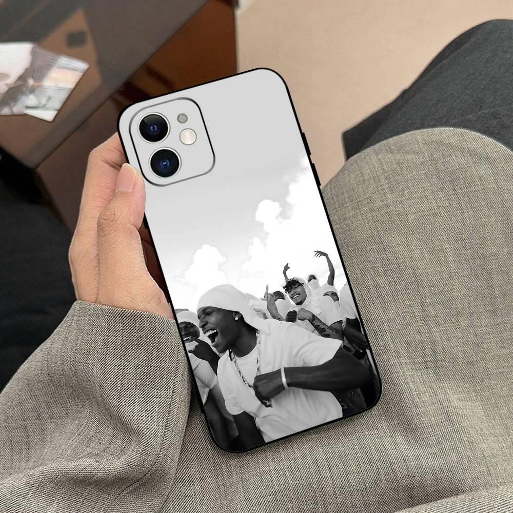 Чехол для телефона ASAP Rocky Rapper Черный чехол для телефона для IPhone 17/16/15/13/14 Pro Max/ 11Plus/X/Xr/Xs Max 13mini