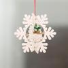Colorful 2D/3D Christmas Wooden Ornaments Pentagram Snowflake Merry Christmas Wooden Pendant Snowman Hollow New Year
