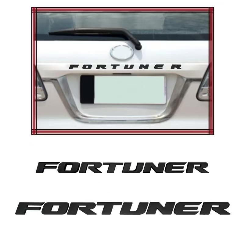 kycr7 1pc 3D ABS FORTUNER Letters Emblem Stickers for Toyota Fortuner Car Front Hood Bonnet Grill Trunk Badge car Accessories