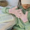 Плюшевые вязаные перчатки Luochi в корейском стиле с сенсорным экраном для женщин – Нескользящие, теплые, однотонные, пятипалые, для осени/зимы.