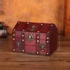 Wooden Desktop Retro Jewelry Box With Lid For Organizing And Decoration Display