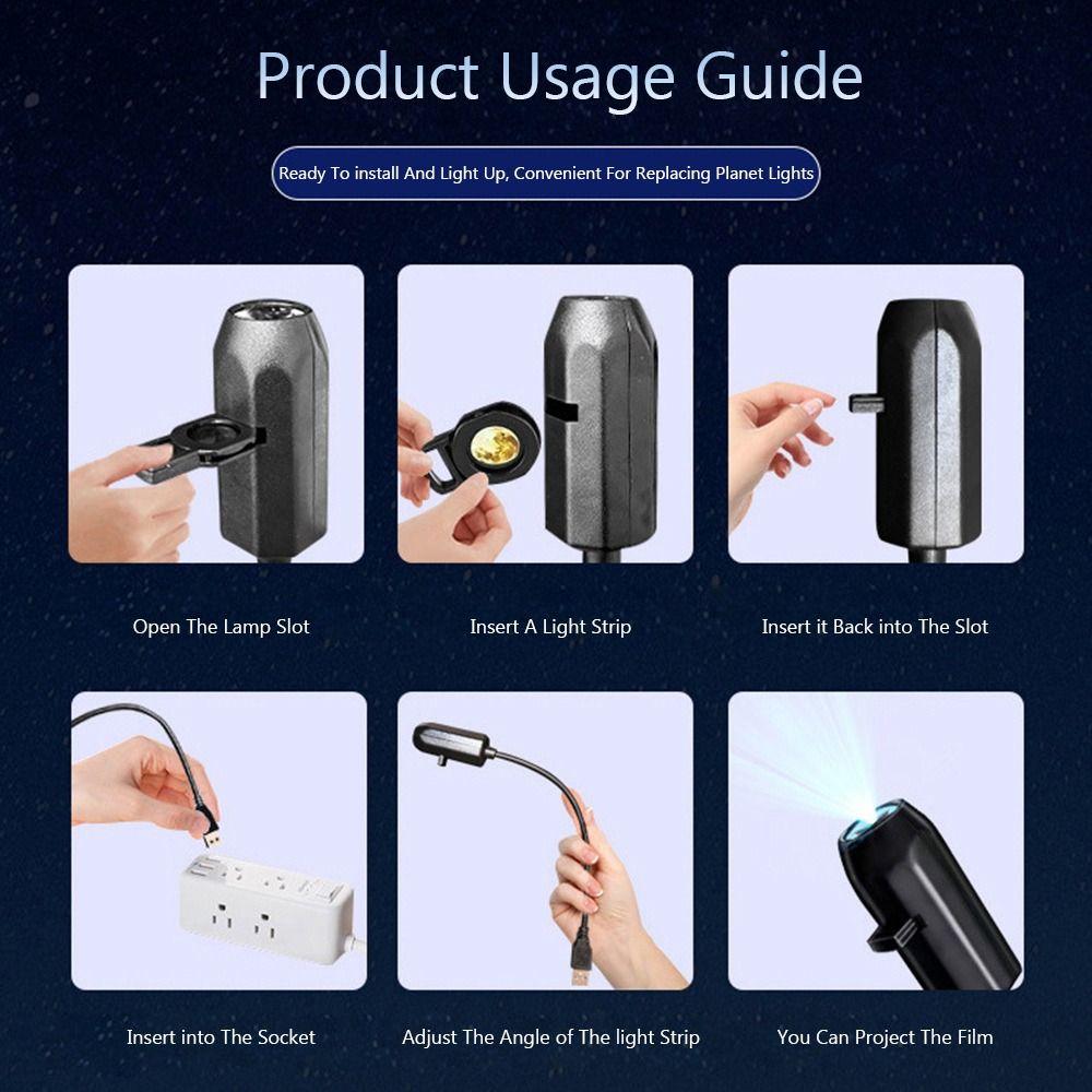 16 Patterns USB Projection Decorative Lamp USB Projection Light  Ceiling Background Decoration