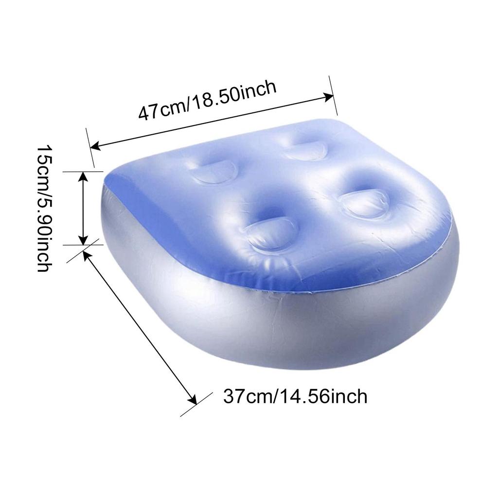 Inflatable Seat Spa Hot Tub Spas Cushion Booster with Suction Cups for Adults