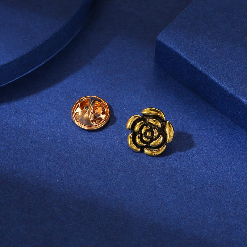 Retro Cross-border Brooch: Anti-exposure Buckle for Scarves and Shawls, Dual-use Collar Clip Accessories