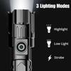 Super Bright P200 Flashlight USB Charging Built In Battery Telescopic Zoom Tactical Flashlight Outdoor Emergency Lighting