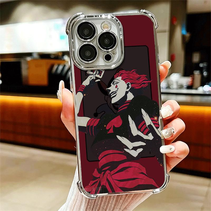 Hunter X-Hunters Hisoka Soft Phone Case For iPhone 15 16 17 Air 14 Pro Max 16E Plus 13 12 Mini Plating Anti-Fall Fundas