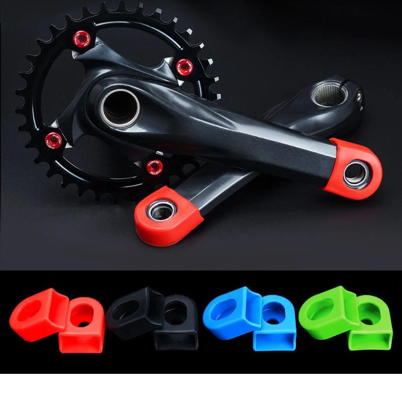 2 шт. силиконовый защитный чехол для шатуна велосипеда, универсальный защитный колпачок для горного шоссейного велосипеда, аксессуары для горного велосипеда