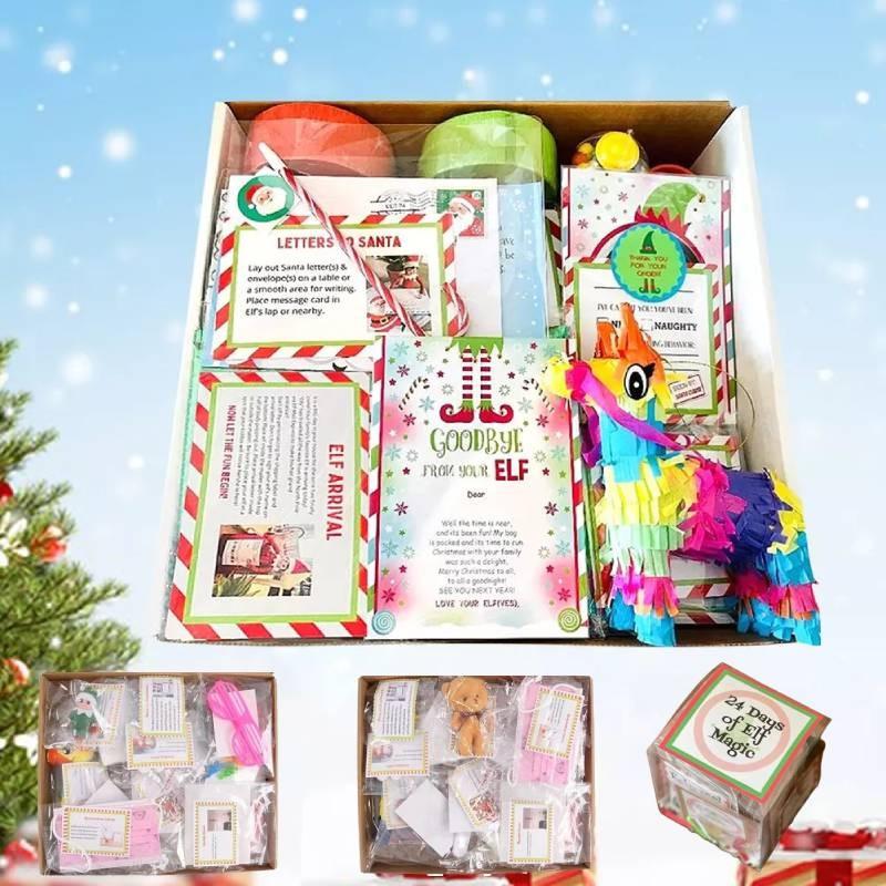 Delightful 2024elf Kit Featuring 24 Days Of Christmas Adorable Diy Decoration Pieces