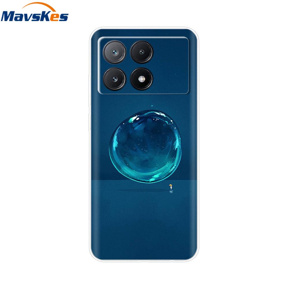 Чехол для Xiaomi Poco X6 Pro Мягкий ТПУ Силиконовый Телефон Прозрачная Крышка Для Xiaomi Poco X6 5G Чехол Бампер Pocox6 X 6 5G 2024 Funda Coque