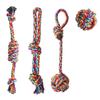 4 Pack Puppy Rope Dog Rope Dog Dog Chew Cotton Pet Stress Teeth Suitable for Dogs Toys, Toys, Toys, Toys, Relief, Durable, Clean, Cleaning,