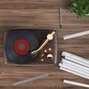 Ретро Bluetooth-граммофон с текстурой дерева: Украшение-проигрыватель виниловых пластинок и динамик