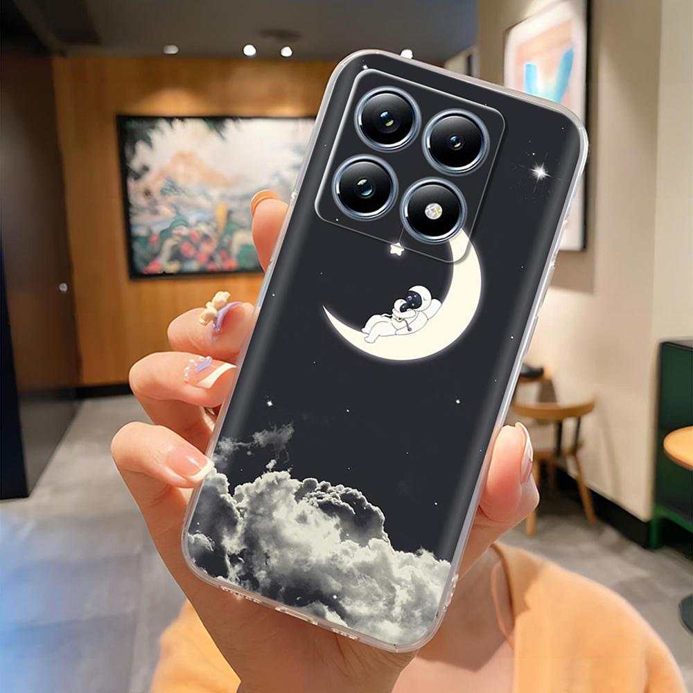 Для Xiaomi 14T Чехол Мягкий Силиконовый Прозрачный Противоударный Чехол для Телефона Для Xiaomi Mi 14t Pro Mi14T Легкая Задняя Крышка Funda Capa