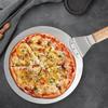 Stainless Steel Pizza Shovel Large Round Paddle Kitchen Oven Pizza Spatula Wide Surface Safe Baking Tools for Home Restaurant Bakery