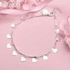 925 Sterling Silver Heart-shaped Bracelet Fashion Wedding Jewelry