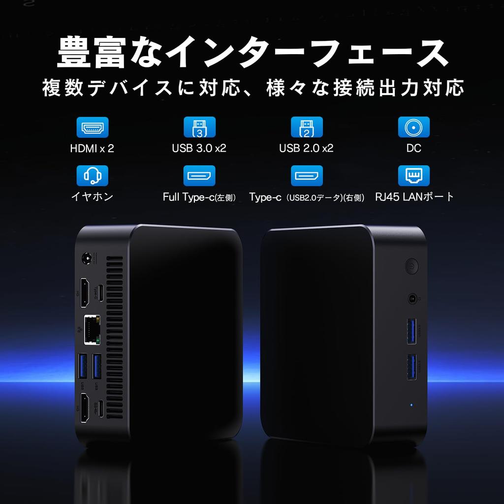 VETESA Mini PC with 12th Generation N95 Windows and Office 2024 This compact PC features triple monitor output and RJ45 wired at high 8GB and a 256GB