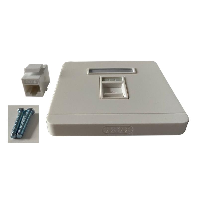 Гигабитная сетевая розетка CAT6, 86x86 мм, RJ45, Cat6, LAN, лицевая панель, прямая розетка для Интернета