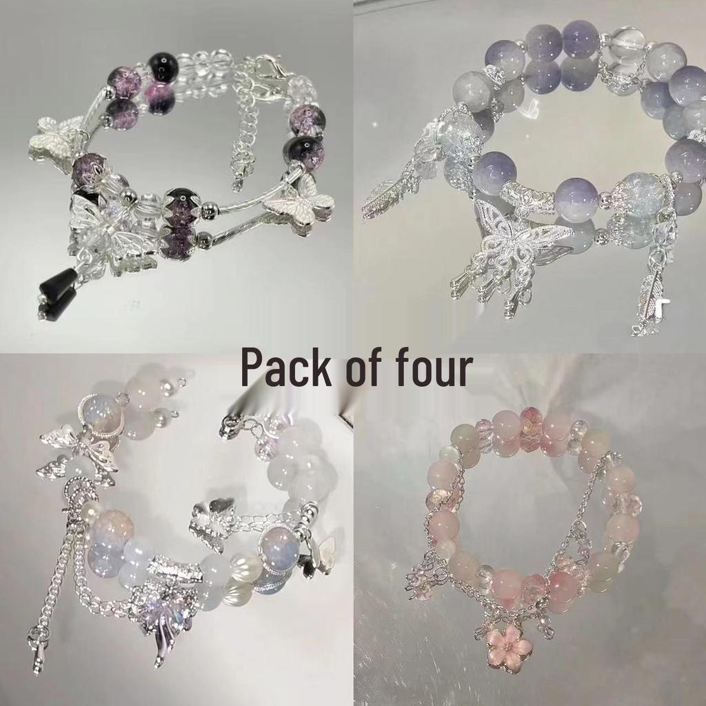 Цветочный браслет с бабочкой: Новые украшения в китайском стиле - Идеальный подарок на день рождения лучшего друга