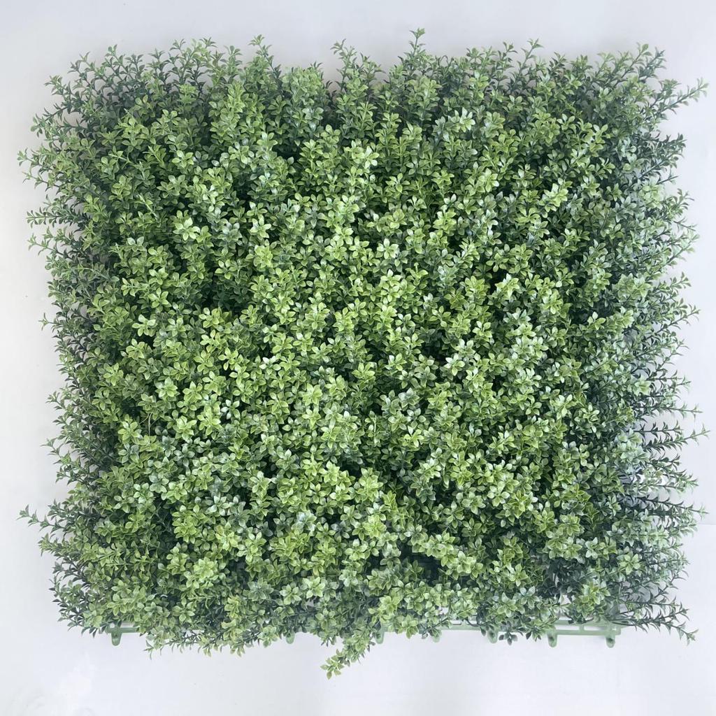 50×50cm Artificial Green Plant Wall - Plastic Vertical Garden, Fake Flower Wall, Synthetic Turf Background