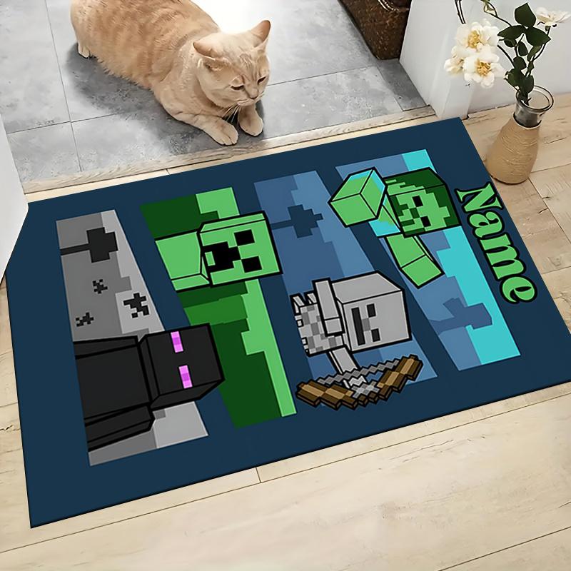 Custom Name BT21 Character Celebration Carpet Rug Customizable Soft Washable Anti-Slip Home Living Room Sofa Mats Personalized Rug. 0909154
