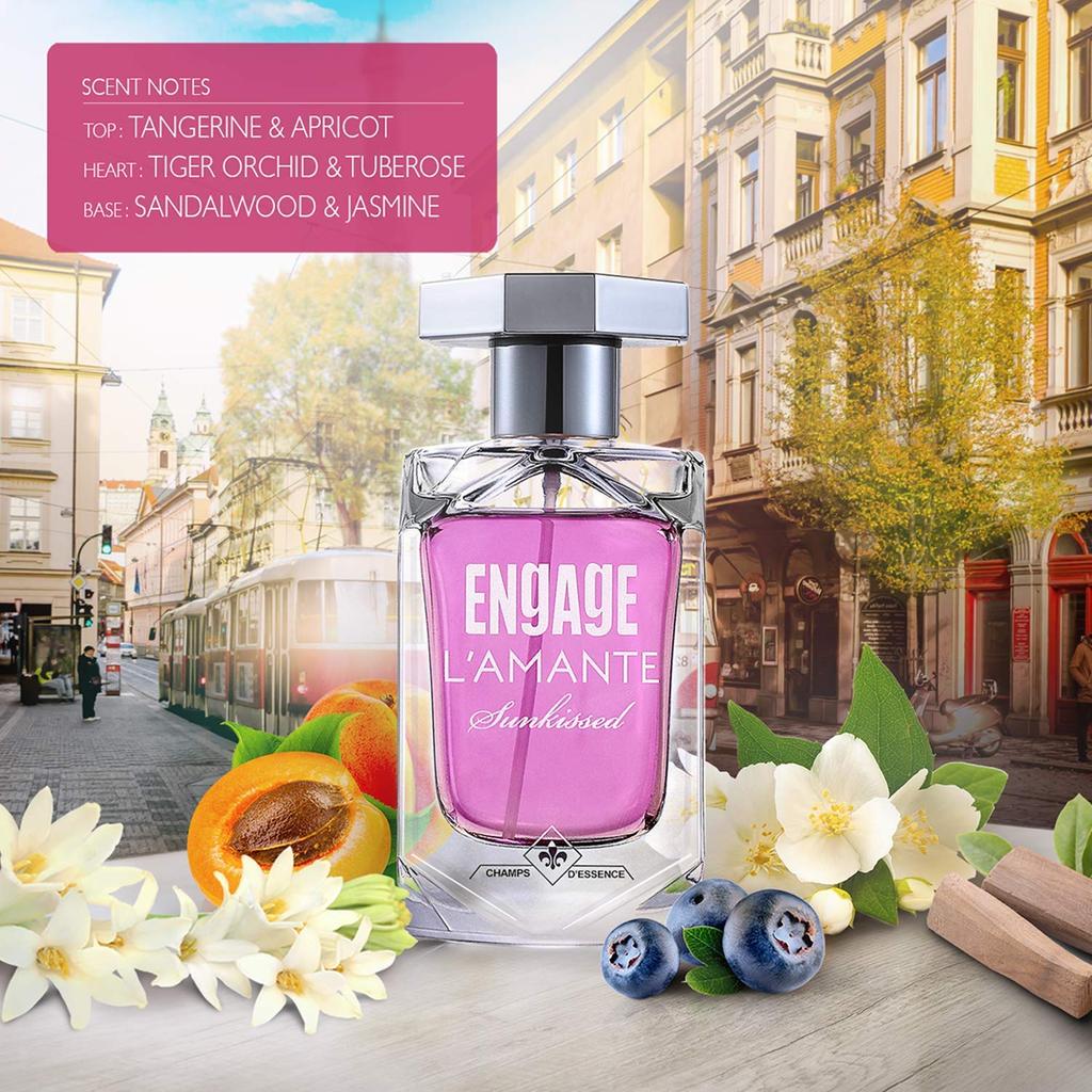 Парфюм L'amante Sunkissed для женщин, 100 мл, Стойкий аромат Eau De Parfum, Безопасен для кожи, Подарки для женщин Парфюм EDP