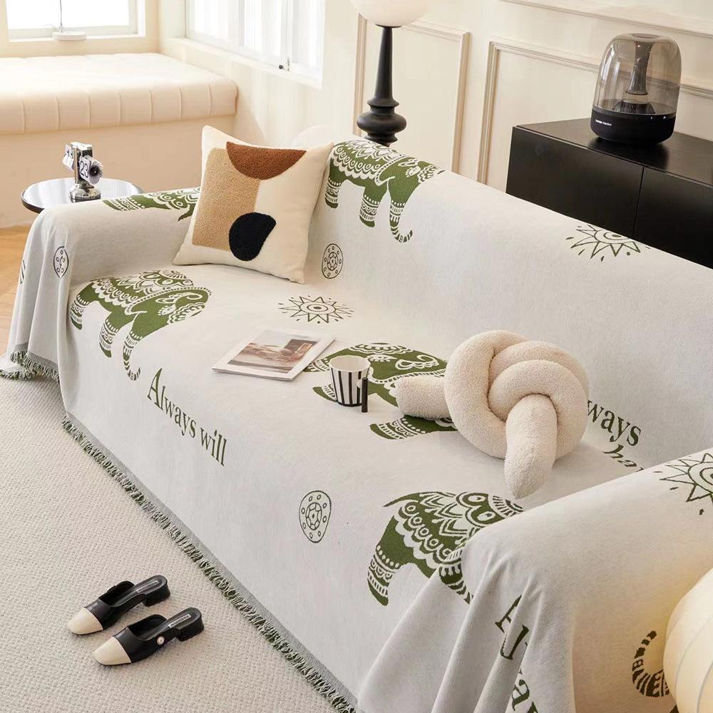 Чехол для дивана с принтом, одеяло на все сезоны, универсальный диван-полотенце, чехол из синели для гостиной, чехол для дивана с защитой от кошачьих царапин