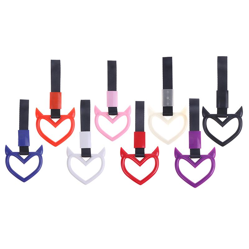 Автомобильные аксессуары Светящееся кольцо Дьявол Сердце Поезд Автобус Ручка Ремешок Дрейф Подвеска Предупреждение о Дрейфе Кольцо для Автомобиля