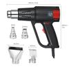 Geevorks 2000W Industrial Fast Heating Hot Air Gun LCD Digital Temperature-controlled High Quality