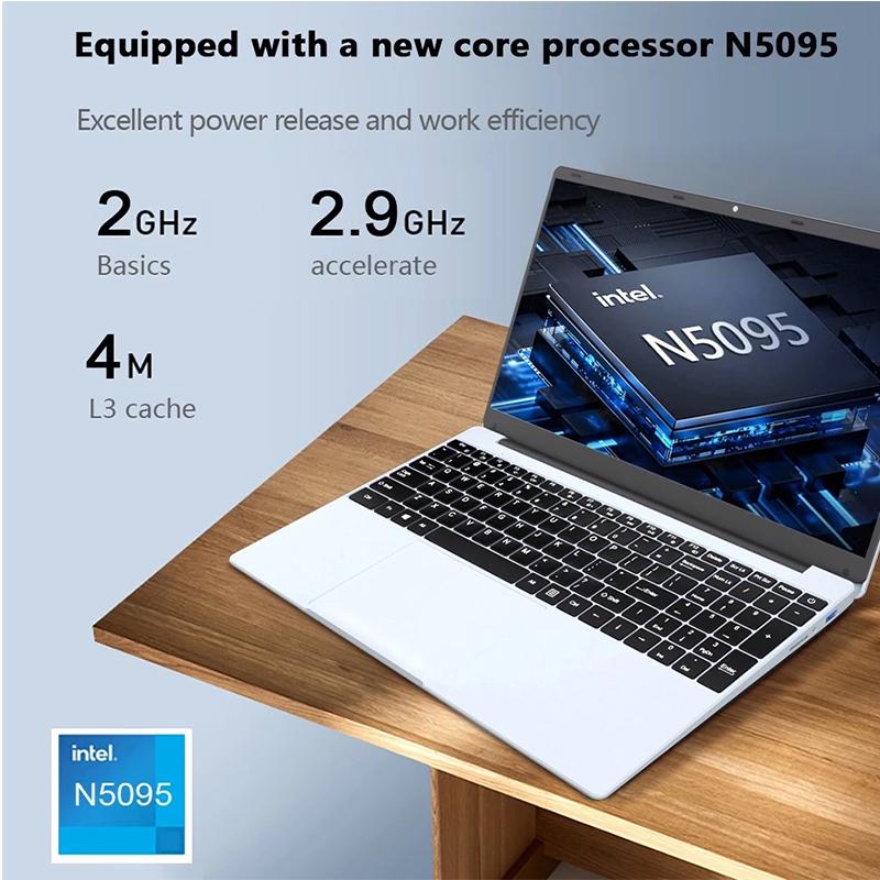 Ноутбук с Windows 11, 15,6-дюймовый дисплей 1920x1080 FHD IPS, 16 ГБ ОЗУ, 128 ГБ/256 ГБ/512 ГБ/1 Тб SSD, клавиатура с подсветкой, сканер отпечатков пальцев, 2,4/5 Гбит/с, Wi-Fi