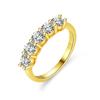 Серебряное кольцо S925 с муассанитом, 5-звездочное семизвездочное бриллиантовое женское кольцо с покрытием, обручальное кольцо с муассанитом 14 карат, предложение, кольцо с бриллиантом, подарок для подруги