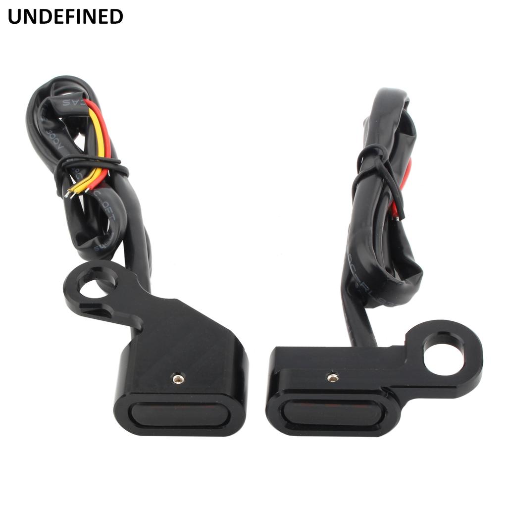 Светодиодный индикатор поворота руля мотоцикла, янтарная лампа для Harley Dyna 1996-2017 Softail Sportster XL