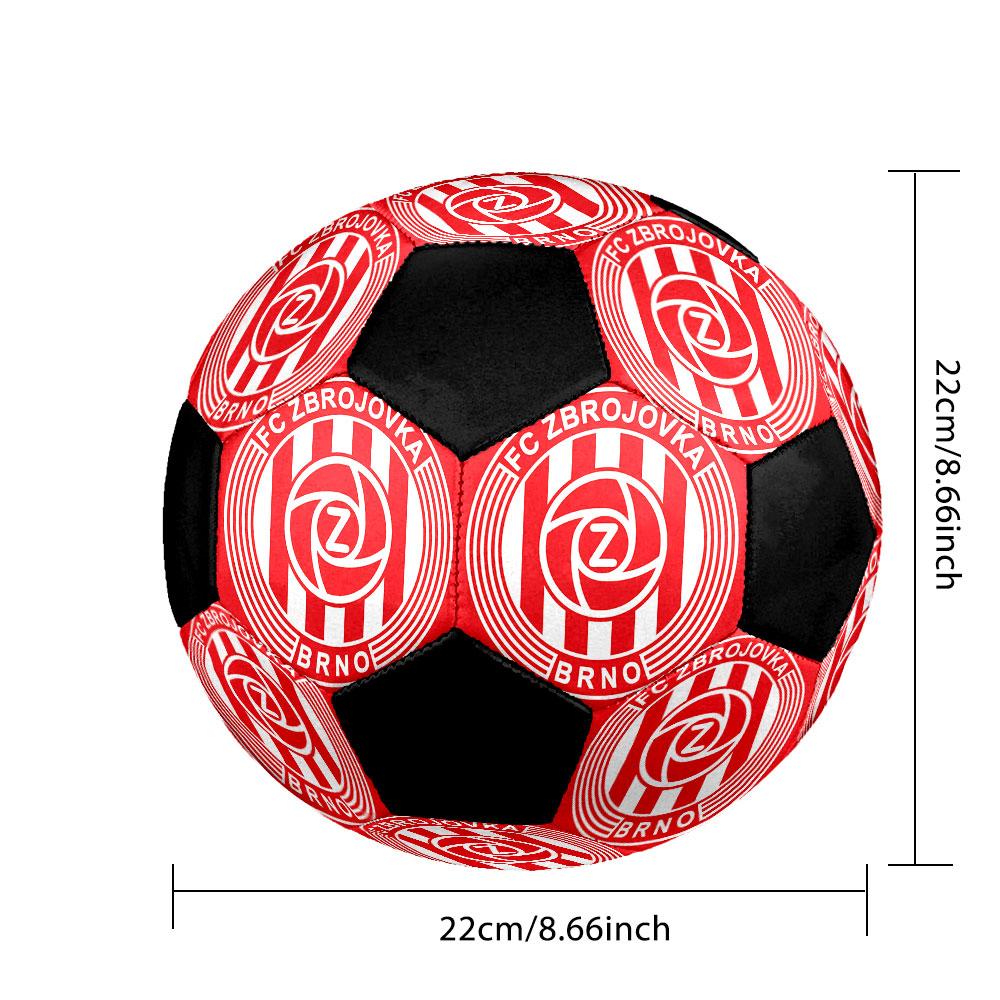 1PC Brno logo size 5 soccer ball PrahaIndoor Soccer Ball Colorful All Ages Machine Stitched PVC Competition Ready Durable High-Bounce