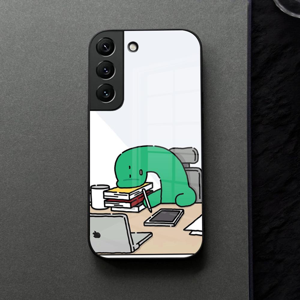 Joguman Studio Phone Case Glass For Samsung Galaxy S21 S25 S22 S20 S24 S23 Ultra Fe Plus A16 A34 A54 A24 Coque