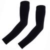 Arm Set of Brushed Unisex [Welcruz] Warmers, 2, Fleece, Plain, Men's, Women's, Sports, Outdoor, Stretchy, (Black, L)