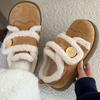 Осень и зима новая хлопковая обувь Birkenstock новая толстая подошва нескользящая теплая верхняя одежда липучка снегоступы